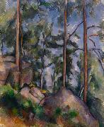Paul Cezanne Pines and Rocks oil painting on canvas